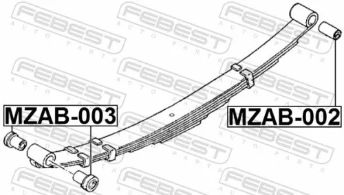FEBEST Mounting, control/trailing arm (MZAB-002)