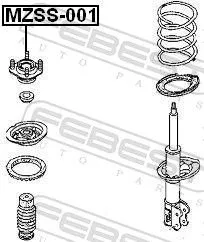 FEBEST Suspension Strut Support Mount (MZSS-001)