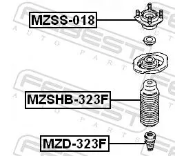 FEBEST Suspension Strut Support Mount (MZSS-018)