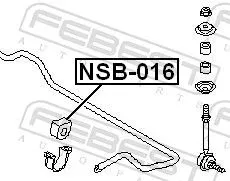 FEBEST Mounting, stabiliser bar (NSB-016)