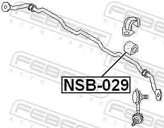 FEBEST Mounting, stabiliser bar (NSB-029)
