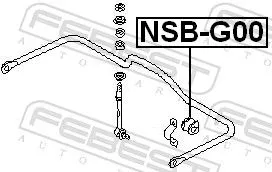 FEBEST Mounting, stabiliser bar (NSB-G00)
