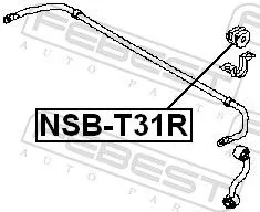 FEBEST Mounting, stabiliser bar (NSB-T31R)