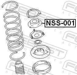 FEBEST Suspension Strut Support Mount (NSS-001)
