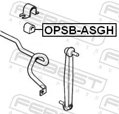 FEBEST Mounting, stabiliser bar (OPSB-ASGF)