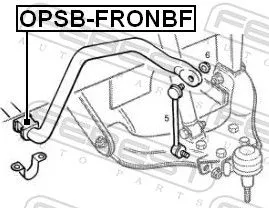 FEBEST Mounting, stabiliser bar (OPSB-FRONBF)