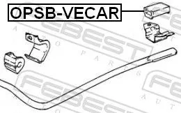 FEBEST Mounting, stabiliser bar (OPSB-VECAR)