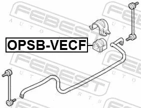 FEBEST Mounting, stabiliser bar (OPSB-VECF)