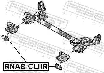 FEBEST Bushing, axle beam (RNAB-CLIIR)