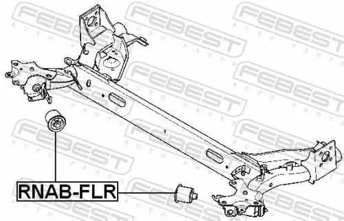 FEBEST Bushing, axle beam (RNAB-FLR)