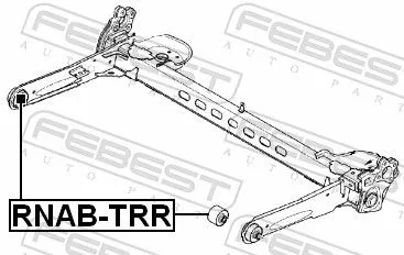 FEBEST Bushing, axle beam (RNAB-TRR)