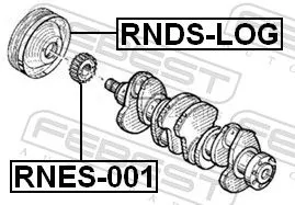 FEBEST Sprocket, crankshaft (RNES-001)