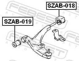 FEBEST Mounting, control/trailing arm (SZAB-019)