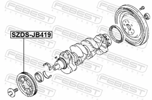 FEBEST Belt Pulley, crankshaft (SZDS-JB419)