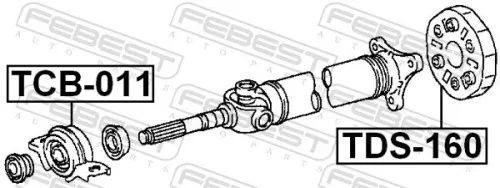 FEBEST Joint, propshaft (TDS-160)