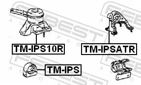 FEBEST Mounting, engine (TM-IPSATR)