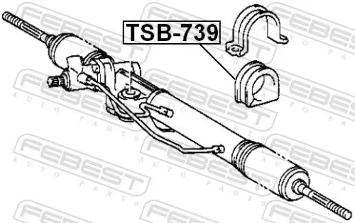 FEBEST Mounting, steering gear (TSB-739)