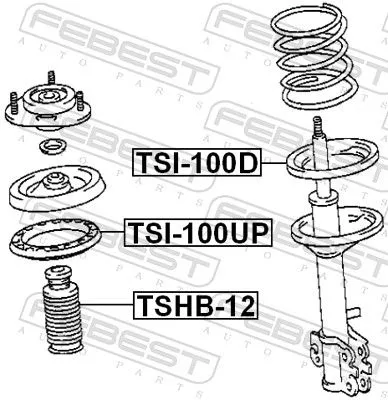 FEBEST Spring Seat (TSI-100D)