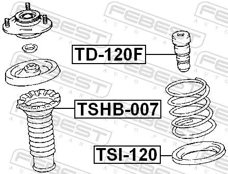 FEBEST Spring Seat (TSI-120)