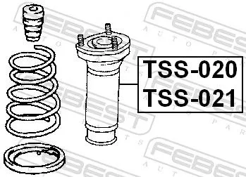 FEBEST Suspension Strut Support Mount (TSS-021)