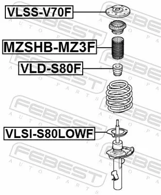 FEBEST Spring Seat (VLSI-S80LOWF)