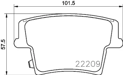 BREMBO Brake Pad Set, disc brake (P 11 040)