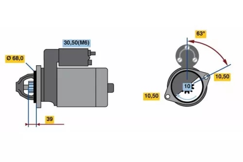 BOSCH Starter (0 001 139 037)