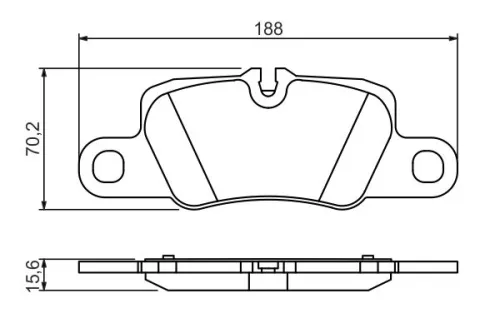 BOSCH Brake Pad Set, disc brake (0986494431)