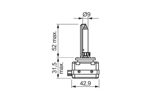 BOSCH Bulb, headlight (1987302907)