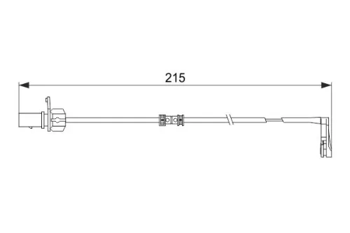 BOSCH Warning Contact, brake pad wear (1 987 474 489)
