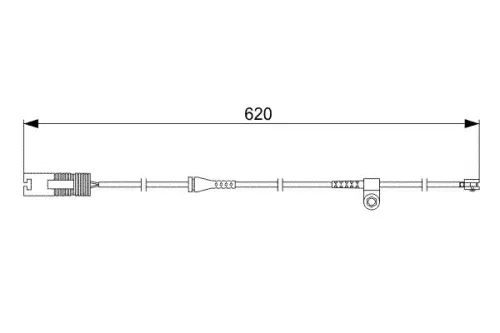 BOSCH Warning Contact, brake pad wear (1 987 474 955)