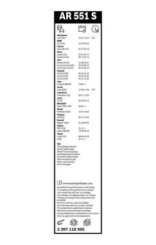 BOSCH Wiper Blade (3397118905)