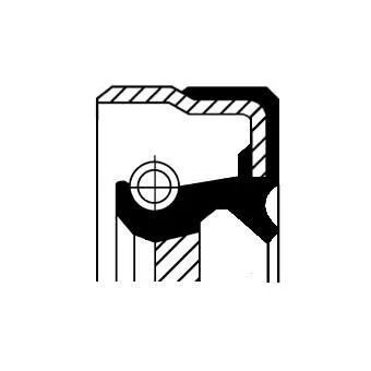 CORTECO Shaft Seal, manual transmission (01034075B)