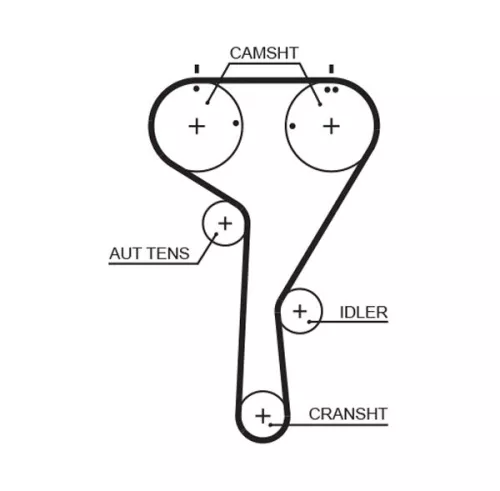 GATES Water Pump & Timing Belt Kit (KP15680XS-2)
