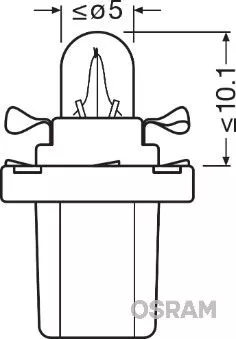 OSRAM Bulb, interior light (2721MF)
