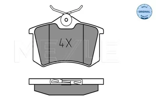 MEYLE Brake Pad Set, disc brake (0252096117)