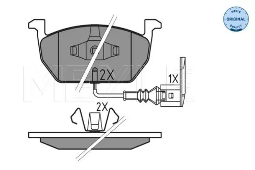 MEYLE Brake Pad Set, disc brake (0252203517)