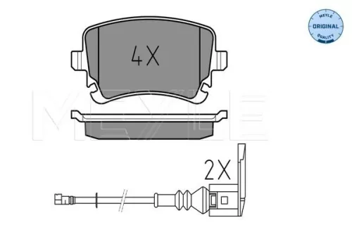 MEYLE Brake Pad Set, disc brake (0252332617/W)