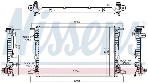 NISSENS Radiator, engine cooling (606578)