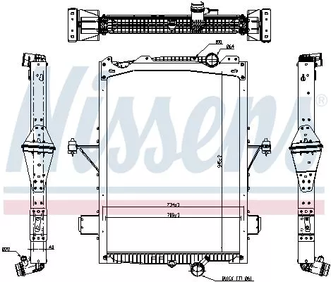 NISSENS Radiator, engine cooling (65624)