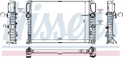 NISSENS Radiator, engine cooling (67105)