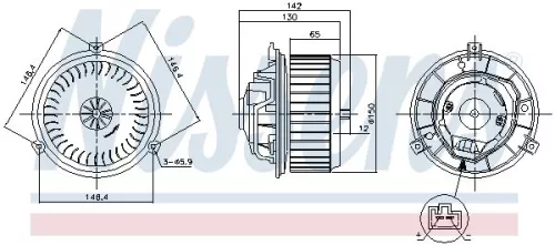 NISSENS Interior Blower (87249)