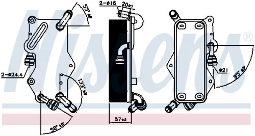 NISSENS Oil Cooler, automatic transmission (90942)
