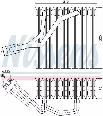 NISSENS Evaporator, air conditioning (92176)