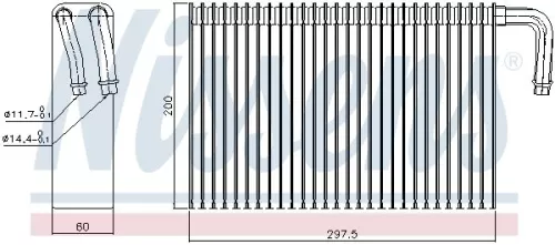 NISSENS Evaporator, air conditioning (92298)