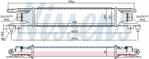 NISSENS Charge Air Cooler (96464)