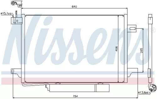 NISSENS Condenser, air conditioning (94910)