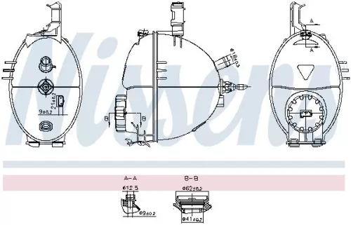 NISSENS Expansion Tank, coolant (996279)