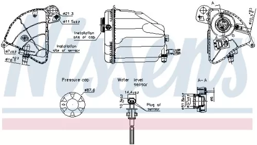 NISSENS Expansion Tank, coolant (996358)