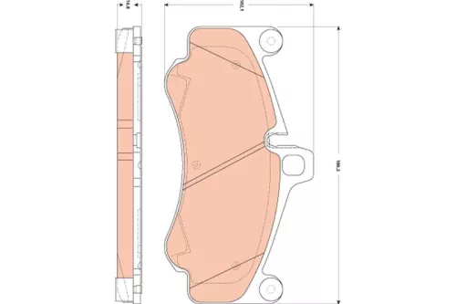 TRW Brake Pad Set, disc brake (GDB1863)